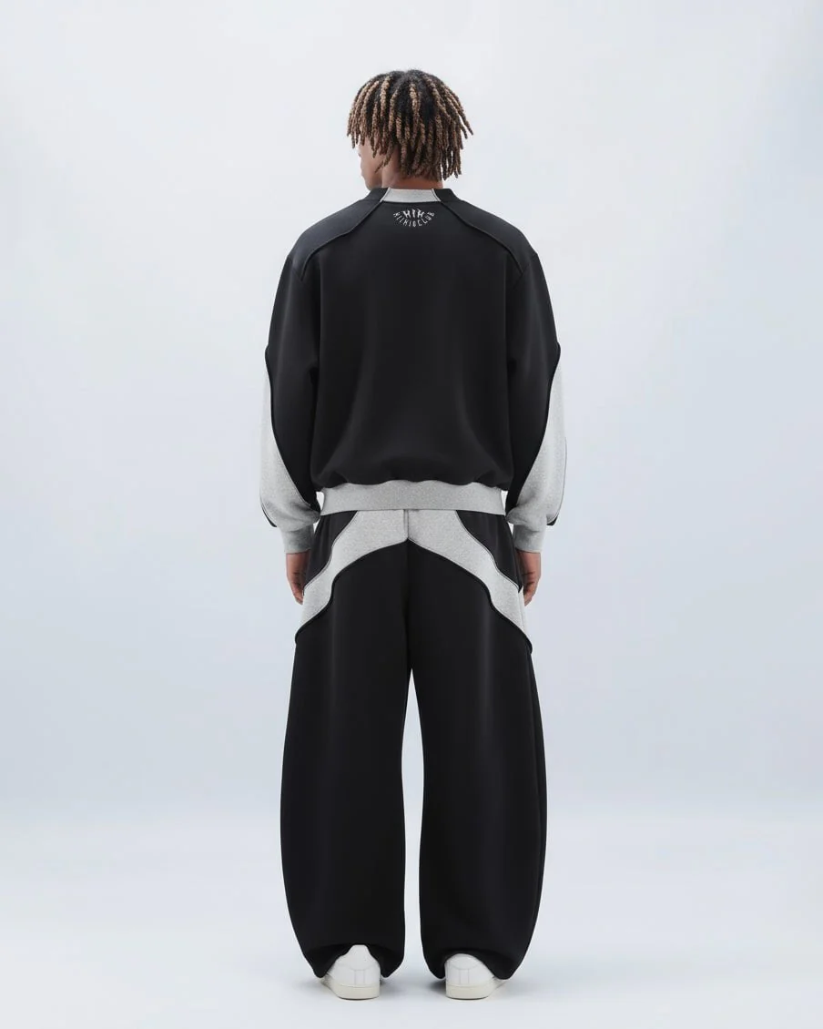 Colorblock Deconstructed Sweatshirt - Image 4
