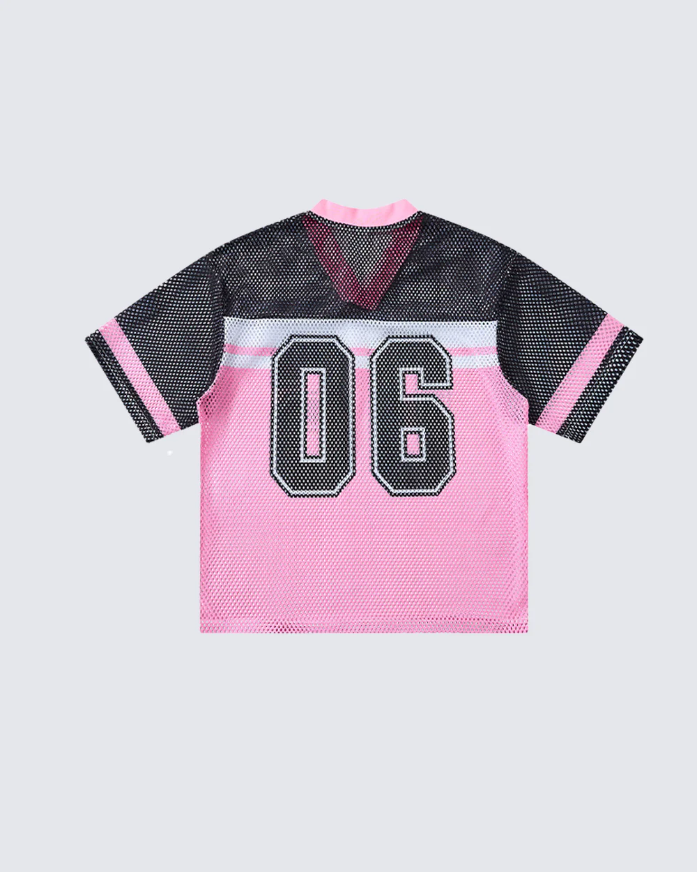 Colorblock Mesh Number 06 Football Jersey Tee - Image 2