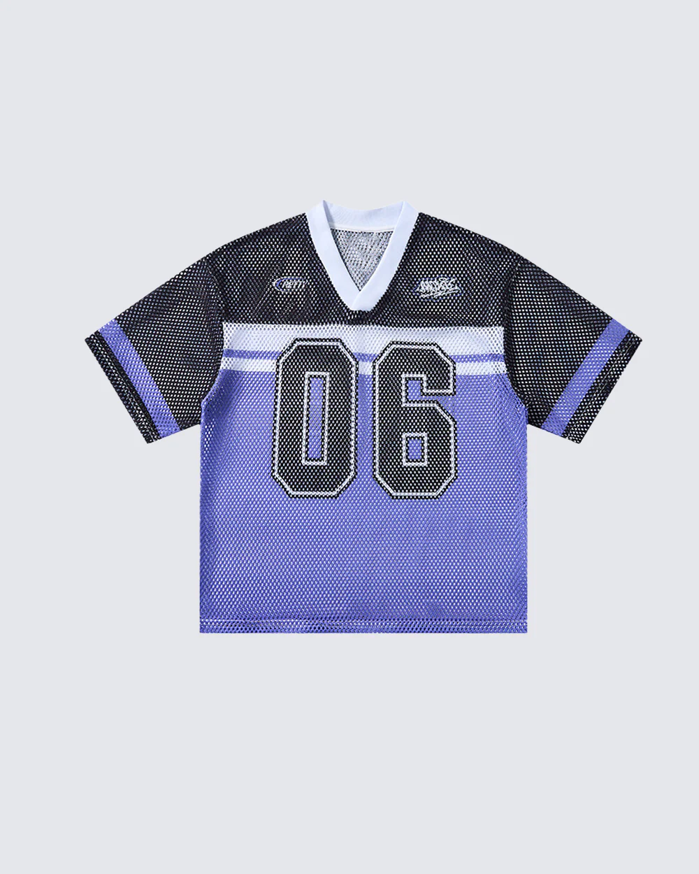 Colorblock Mesh Number 06 Football Jersey Tee - Image 3