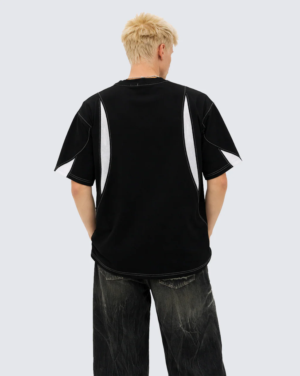 Contrast Panel Sport T-Shirt - Image 6