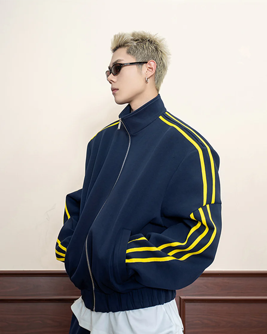 Contrast Stripe Track Jacket - Image 2