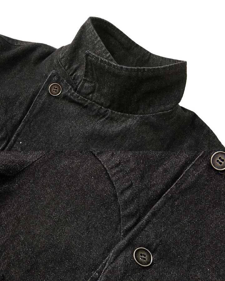 Cool Rugged Dual-Wear Raw Denim Jacket - Image 10