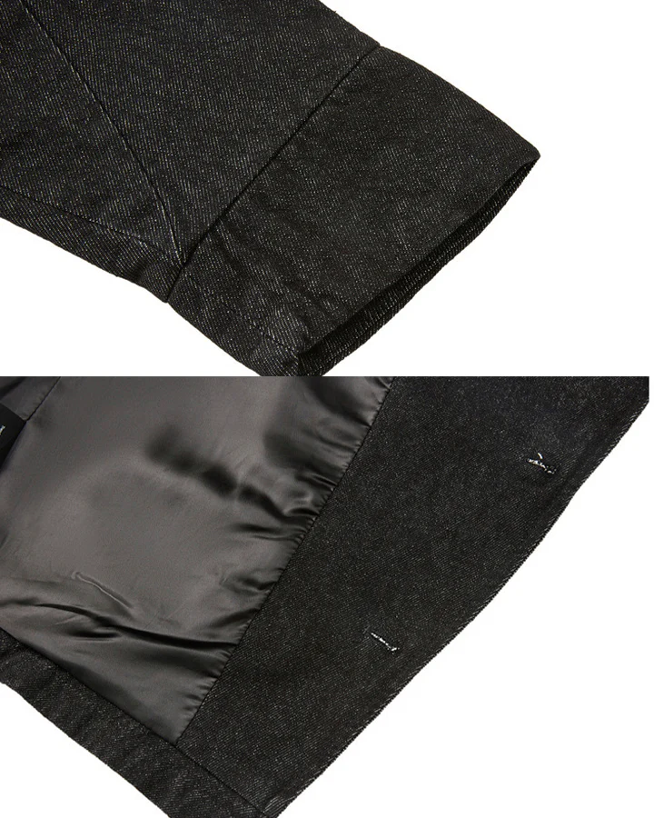 Cool Rugged Dual-Wear Raw Denim Jacket - Image 11