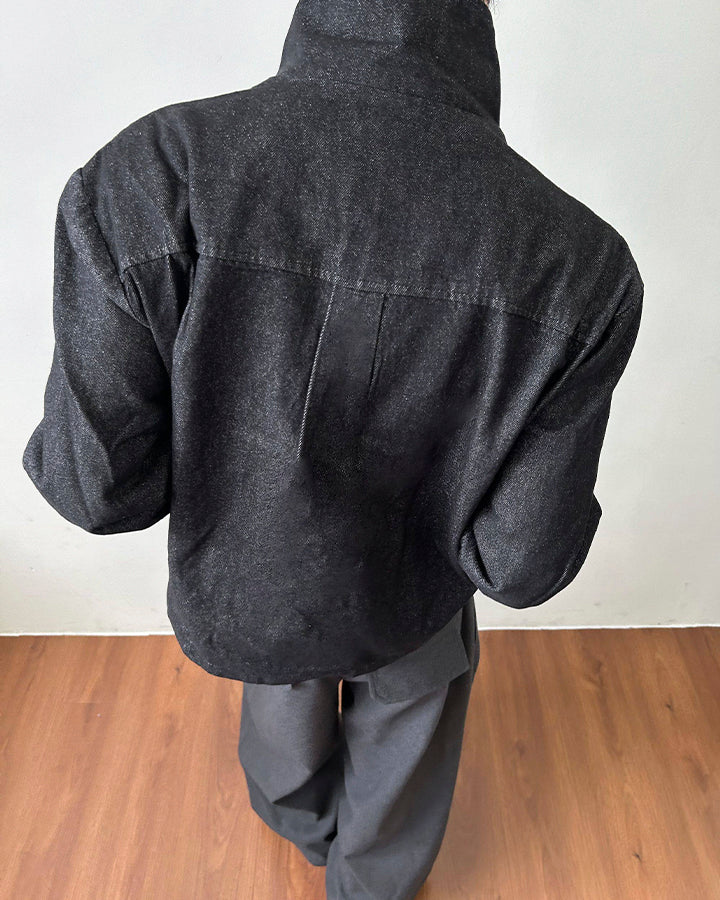 Cool Rugged Dual-Wear Raw Denim Jacket - Image 8