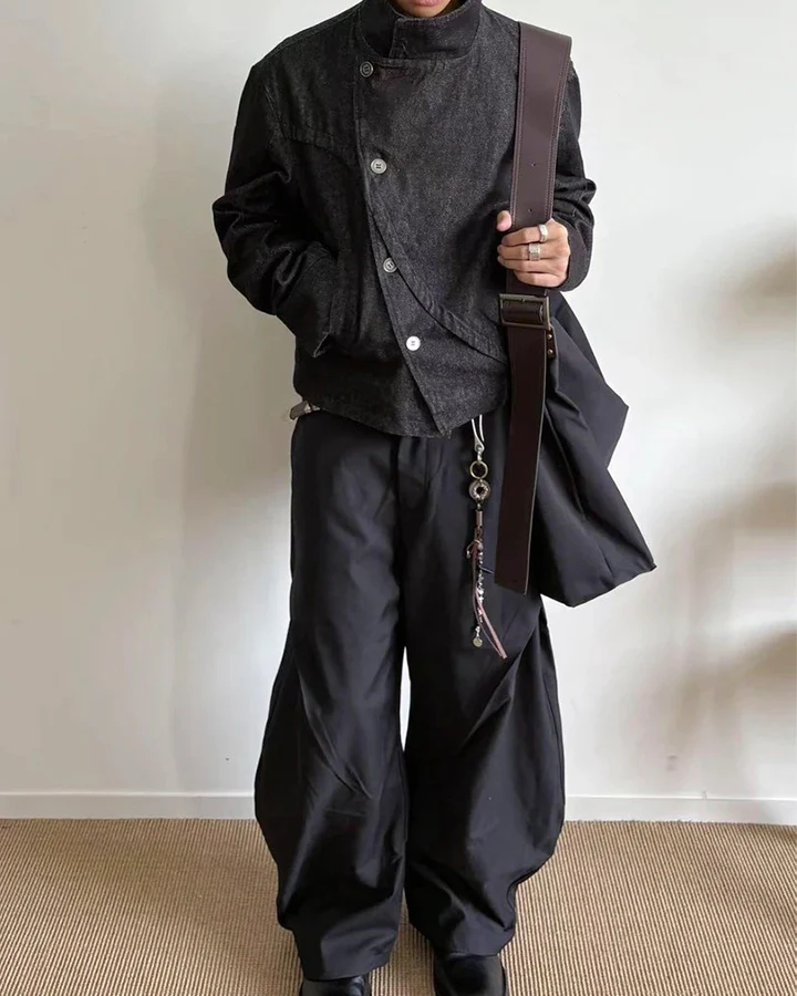 Cool Rugged Dual-Wear Raw Denim Jacket - Image 9