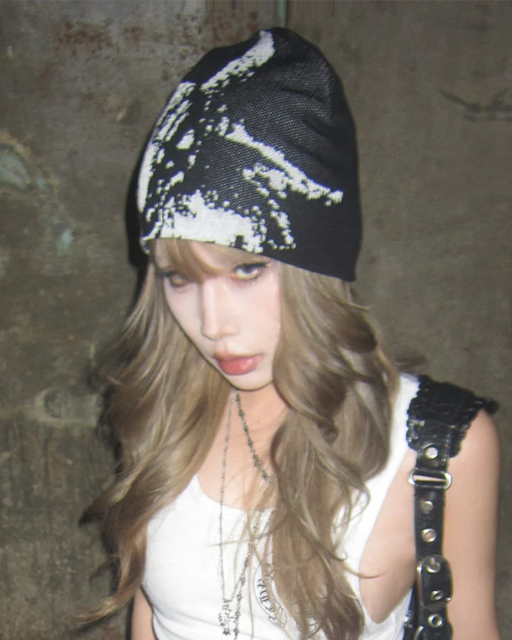 Cool Stylish Graphic Knit Beanie - Image 10