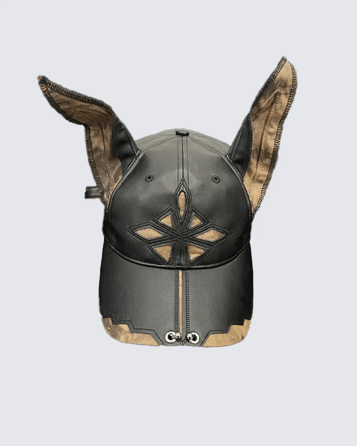 Doberman Ear Leather Cap - Image 3