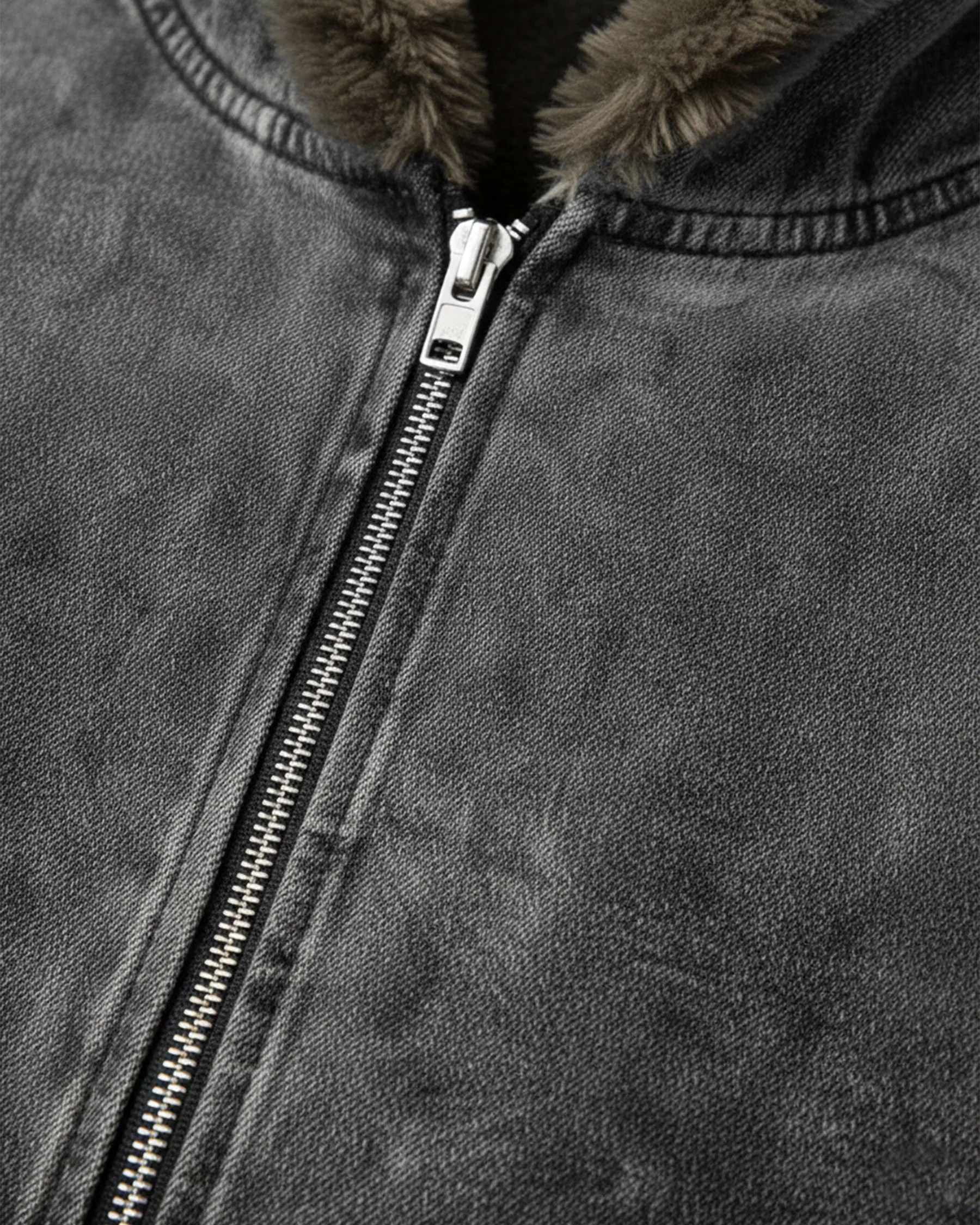 Cropped-Boxy Hoodie in Stone-Washed Cotton - Image 13