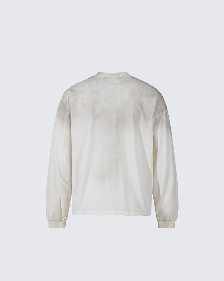 Distressed Cross Graphic Long Sleeve T-Shirt - Image 3