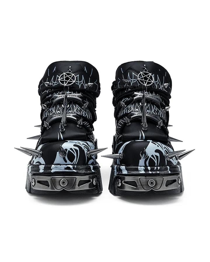 Cyberpunk Spike Armor Sneakers - Image 2