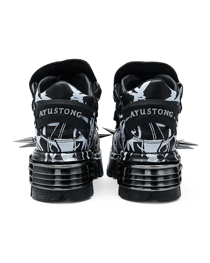 Cyberpunk Spike Armor Sneakers - Image 4