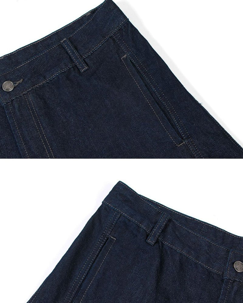 Dark Blade Pants - Wide-Leg Curved Denim - Image 10