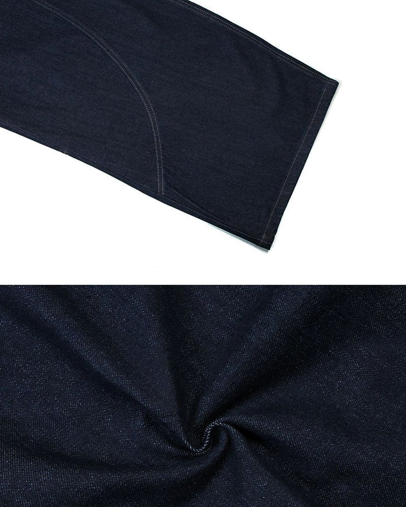 Dark Blade Pants - Wide-Leg Curved Denim - Image 12