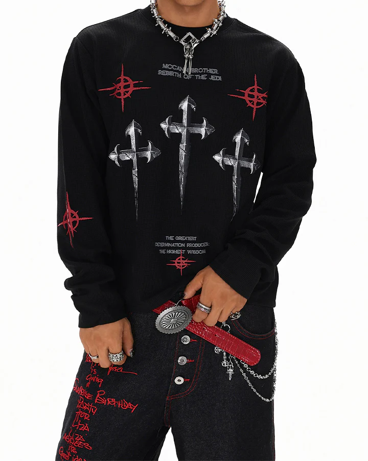 Dark Gothic Hip Hop Sweatshirt - Image 2