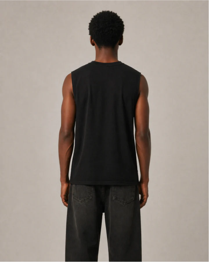 Dark Gothic Thorn Graphic Sleeveless T-Shirt - Image 4