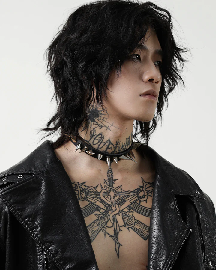 Dark Niche Punk Studded Choker - Image 6