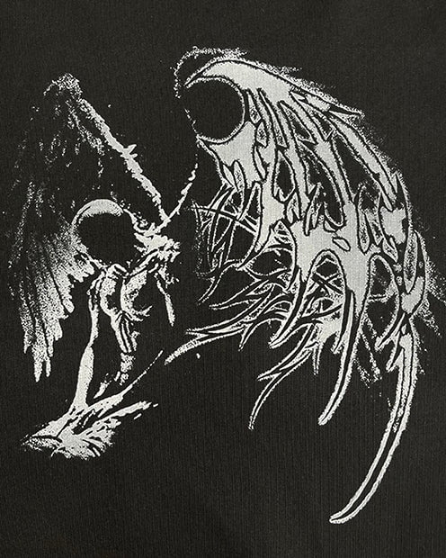 Dark Wings Unleashed · Layered Long-Sleeve Tee - Image 4