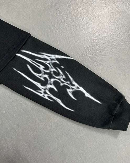Dark Wings Unleashed · Layered Long-Sleeve Tee - Image 8