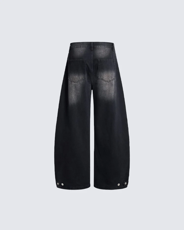Deconstructed Cat-Whisker Curved Denim Pants - Image 7