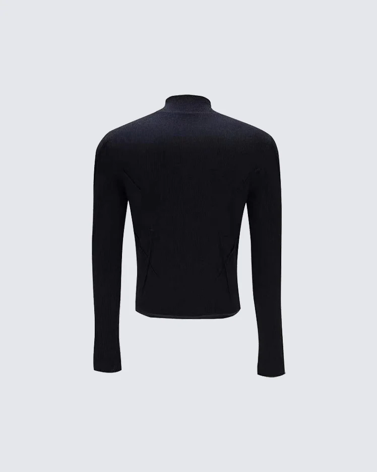 Deconstructed Slim Fit Solid T-Shirt - Image 6