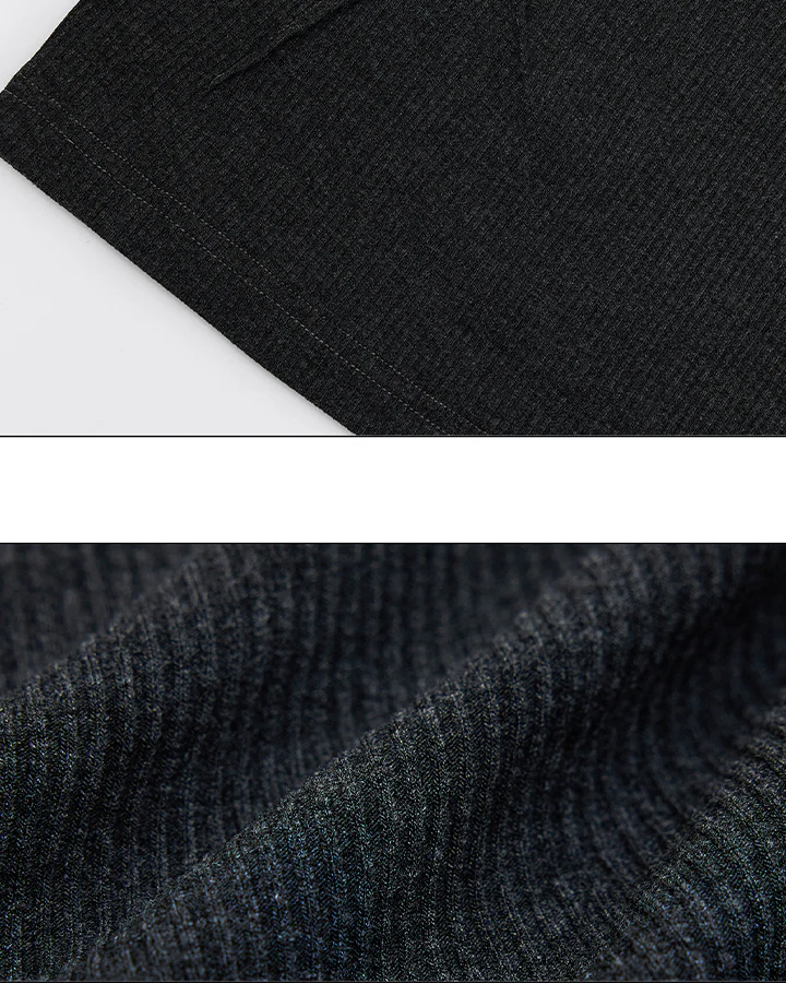 Deconstructed Slim Fit Solid T-Shirt - Image 8