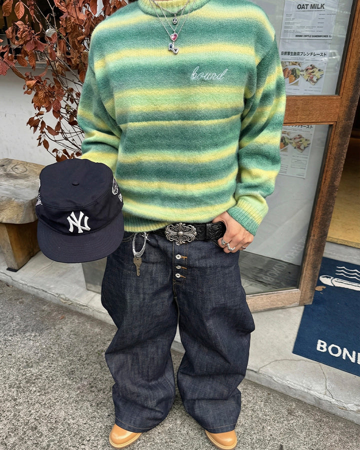 Denim-Style Printed Heavy Belt - Image 2