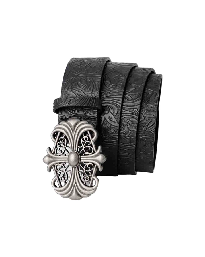 Denim-Style Printed Heavy Belt - Image 4