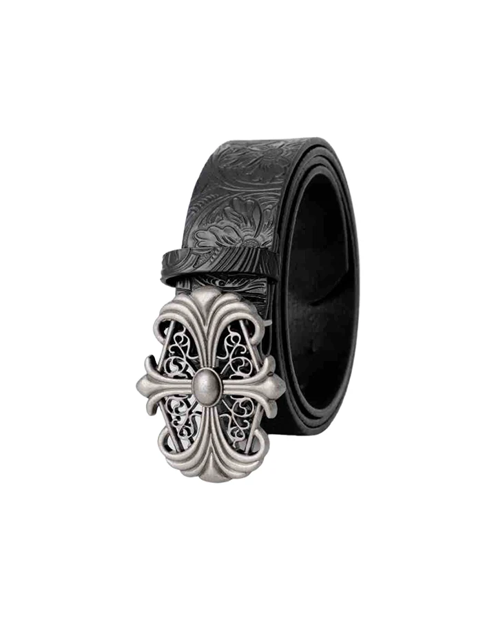 Denim-Style Printed Heavy Belt - Image 5