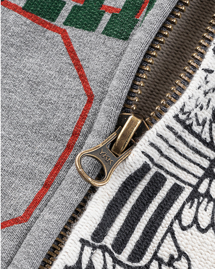 Design Contrast Patchwork Hooded Sweatshirt - Image 5