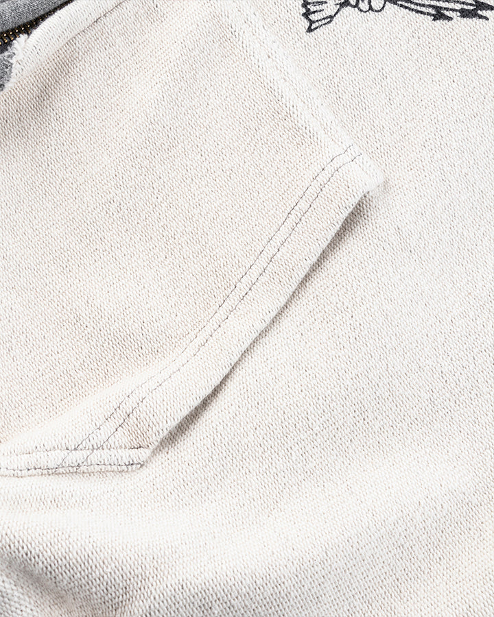 Design Contrast Patchwork Hooded Sweatshirt - Image 7