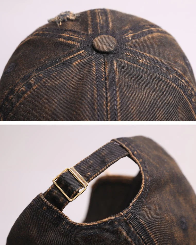Distressed 'Give Blood He Did' Baseball Cap with Cross Design – Streetwear Style - Image 13