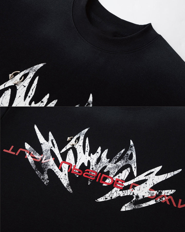 Distressed Graphic Oversized T-Shirt - Image 5