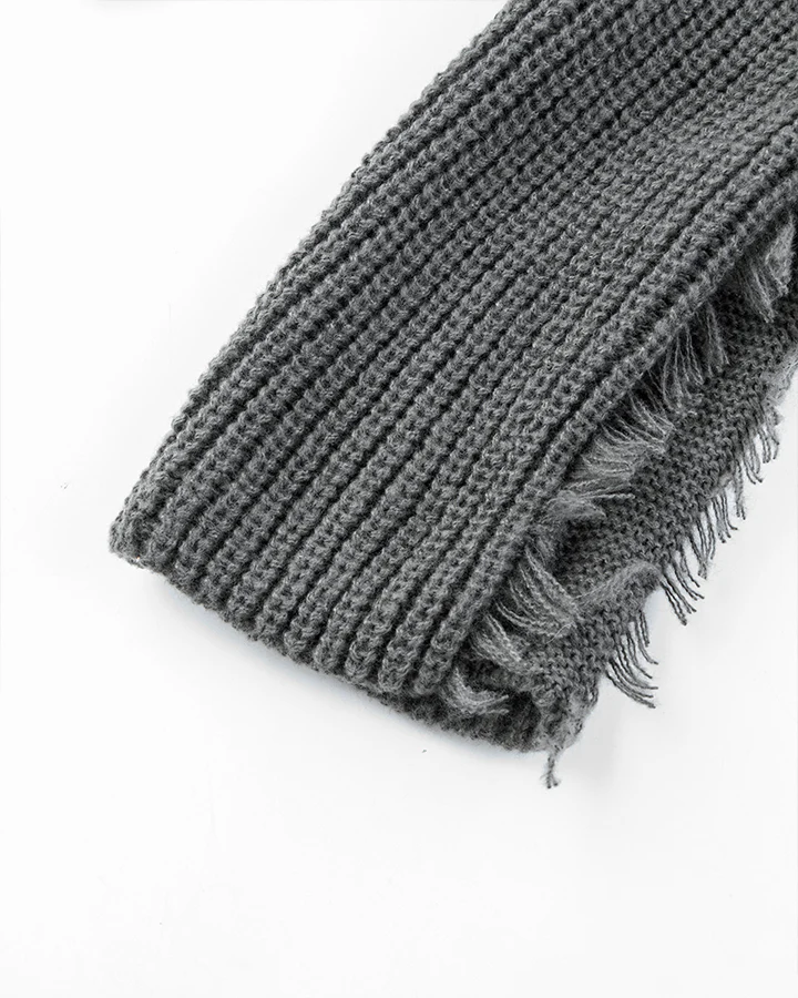 Distressed Knit Open-Front Cardigan - Image 8