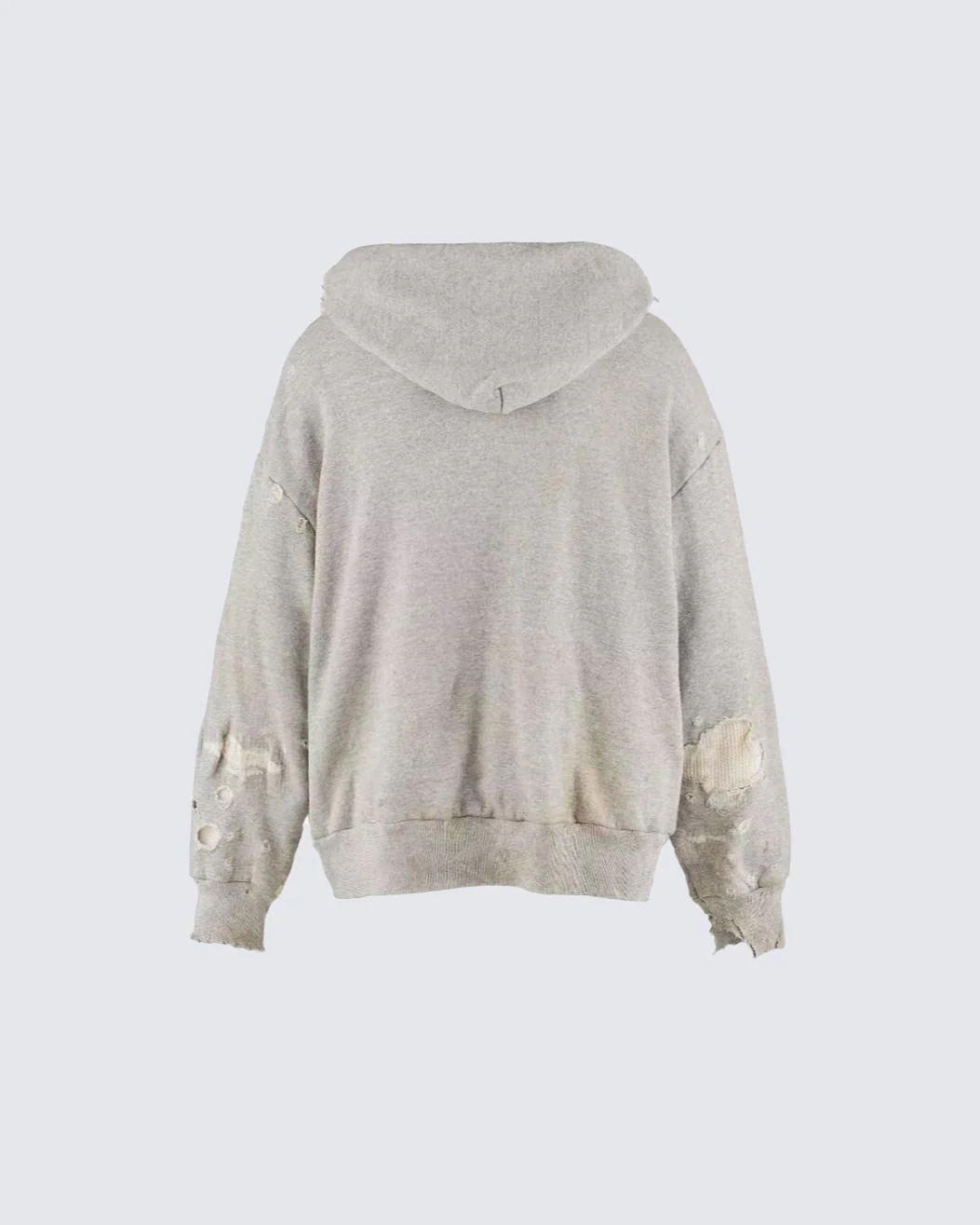 Distressed Printed Pullover Hoodie - Image 4