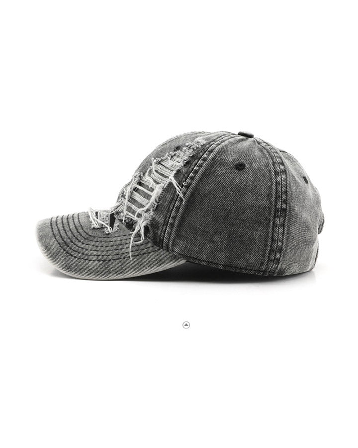 Distressed Washed Peaked Cap - Image 7