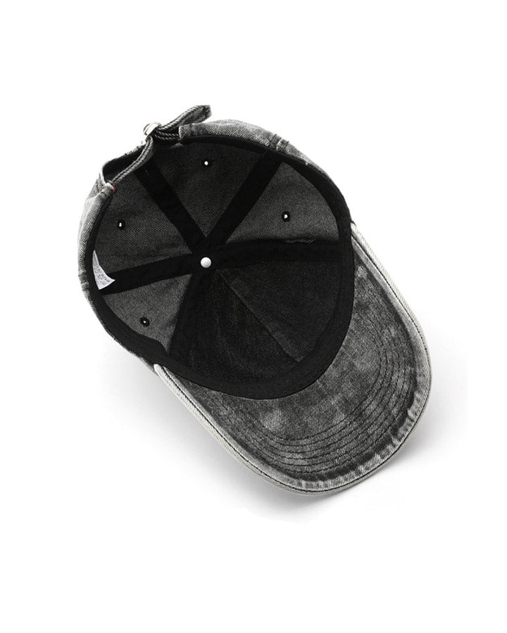 Distressed Washed Peaked Cap - Image 9
