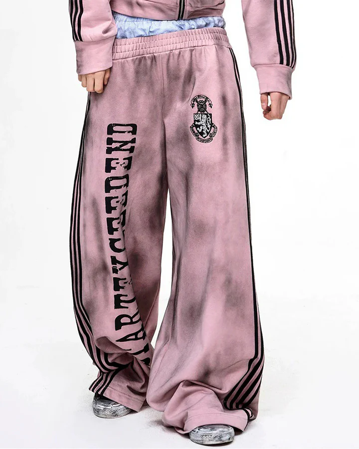 Double-Layer High Street Wide-Leg Pants - Image 2