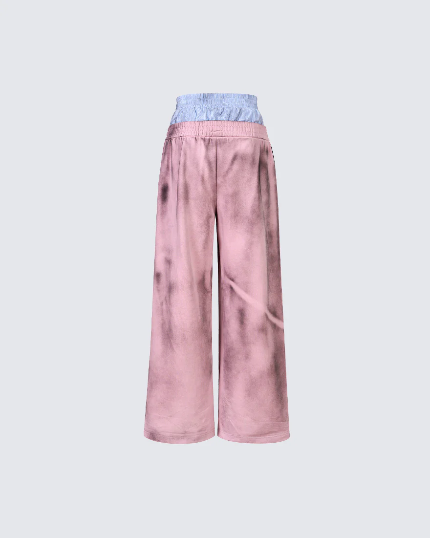 Double-Layer High Street Wide-Leg Pants - Image 4