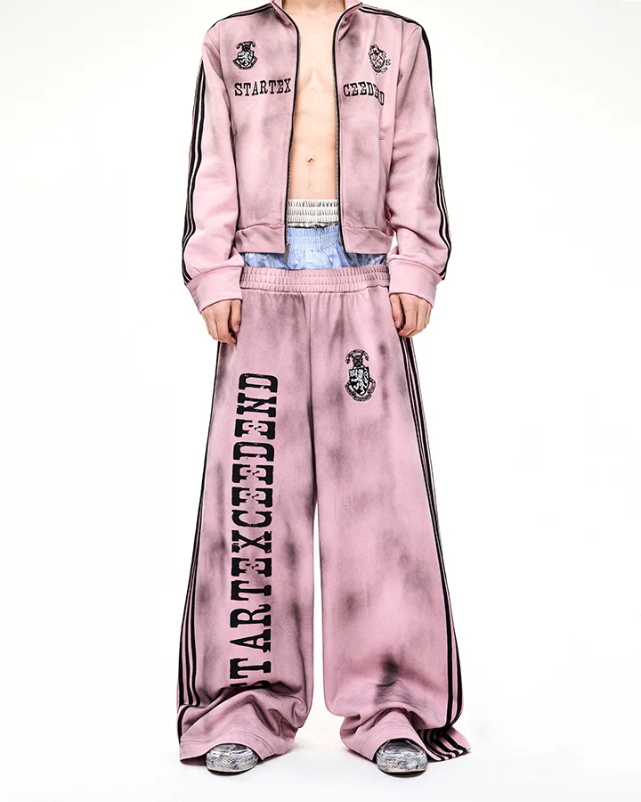 Double-Layer High Street Wide-Leg Pants - Image 8