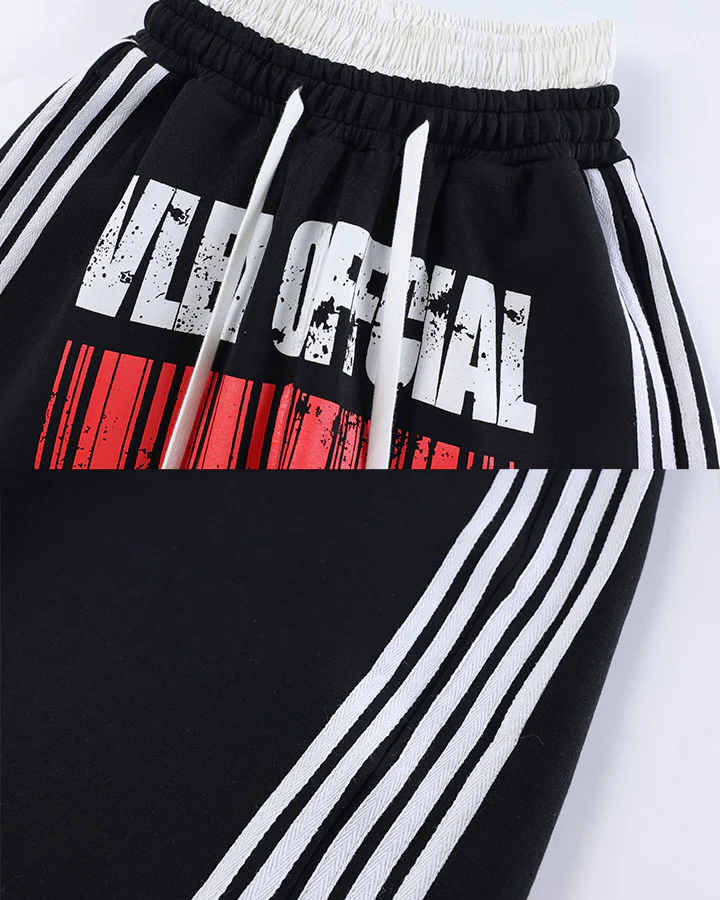 Double Waist Washed Side Stripe Sweatpants - Image 10