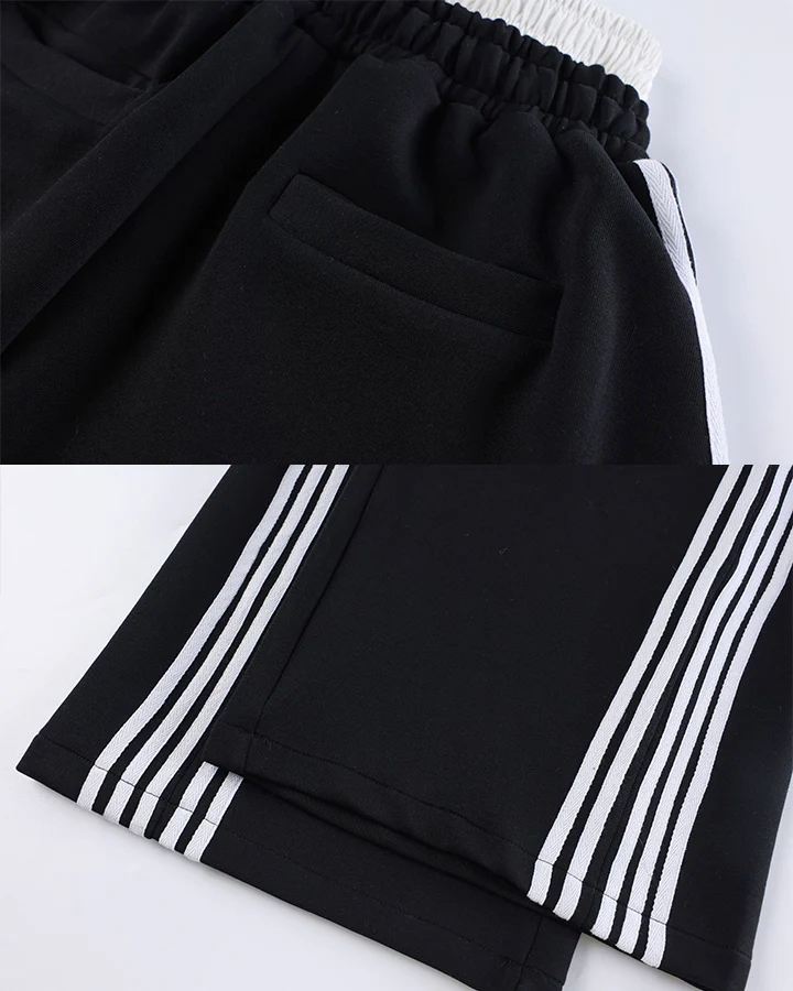 Double Waist Washed Side Stripe Sweatpants - Image 11
