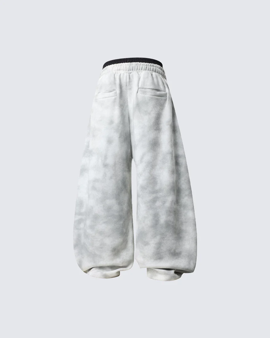 Double Waist Washed Side Stripe Sweatpants - Image 7