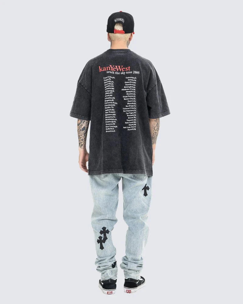 Dropout Bear Print Vintage Short Sleeve T-shirt - Image 3