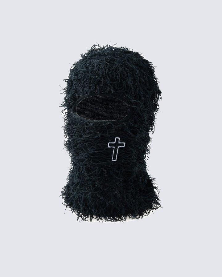 Embroidered Balaclava Knit Hat - Image 3