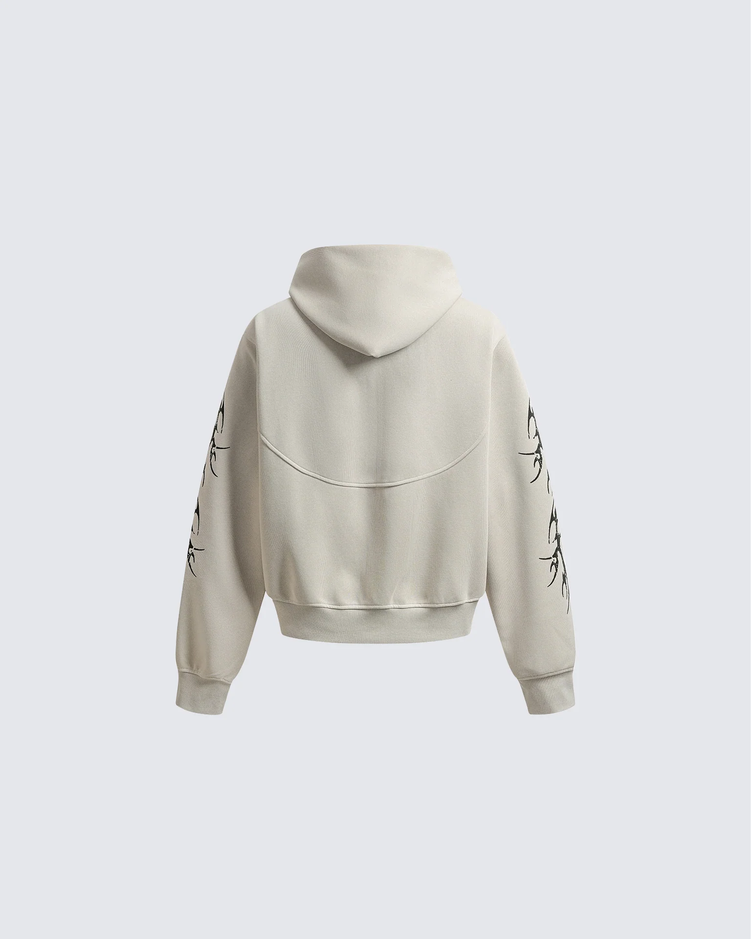Embroidered Graphic Zip-Up Hoodie - Image 8
