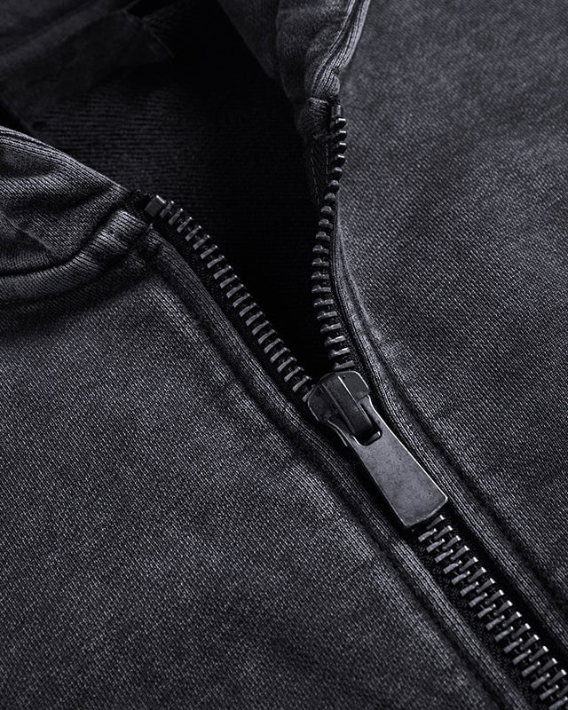 KIIKIOCLUB—Deconstructed Armor Zipper Hoodie - Image 5