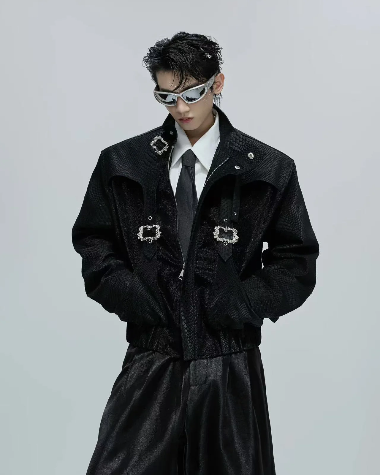 European-American Retro Dark Buckle Jacket - Image 2