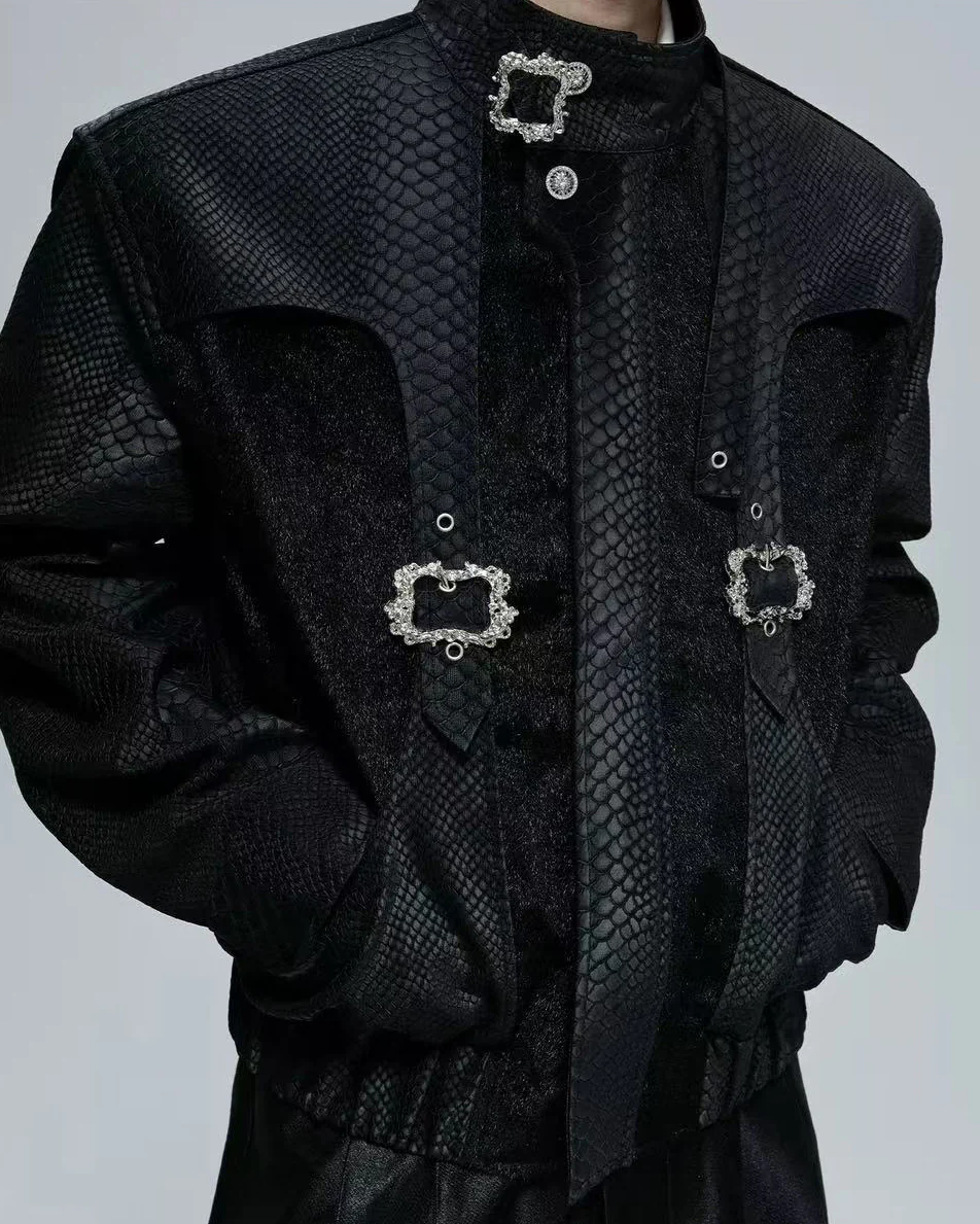European-American Retro Dark Buckle Jacket - Image 6