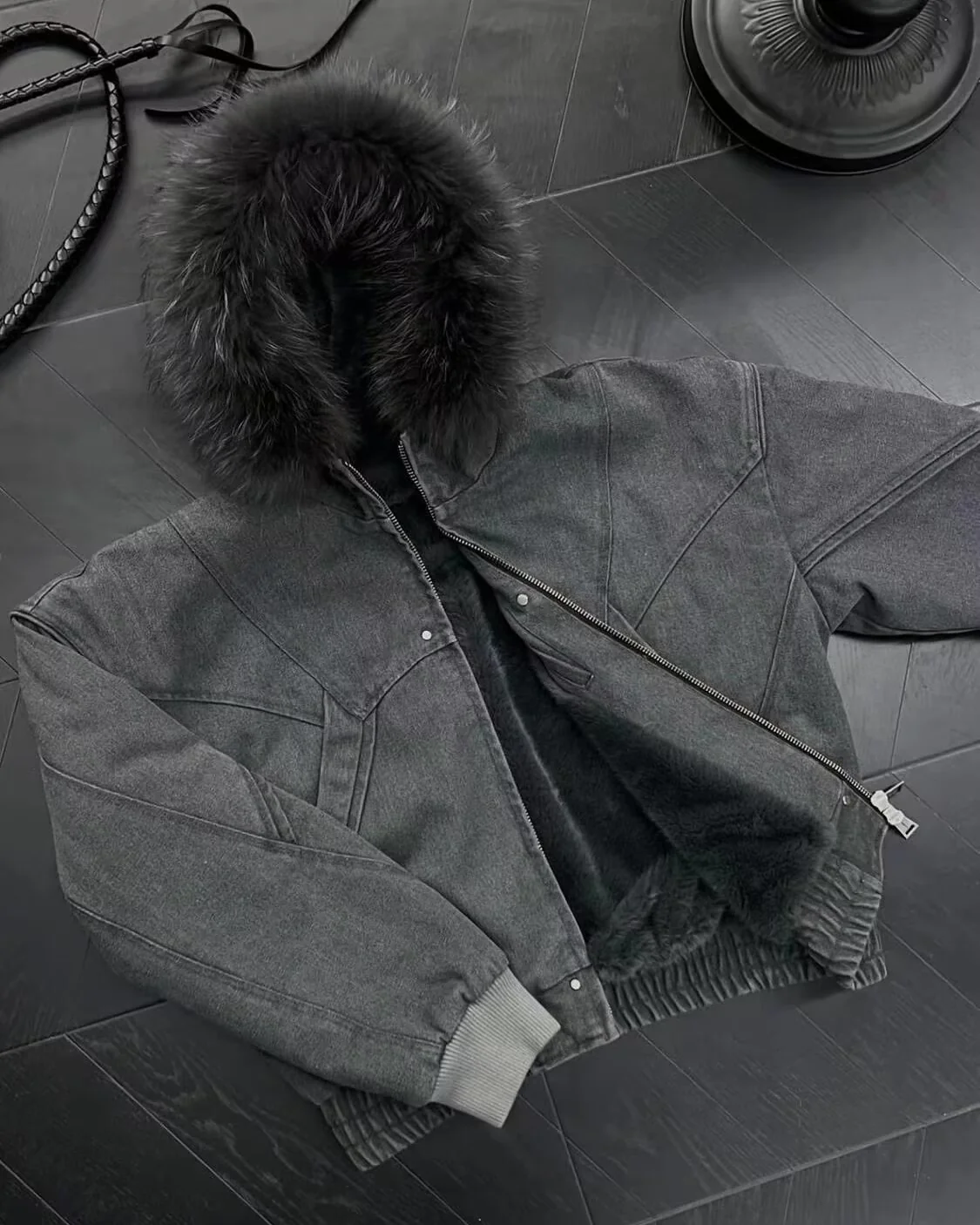 Faux Fur-Lined Hooded Coats - Image 9