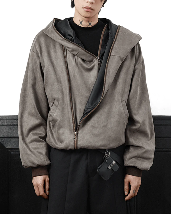 Faux Fur Zip-Up Hoodie - Image 2